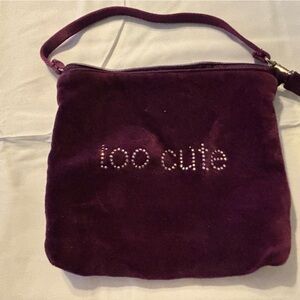 Purple Velvet clutch